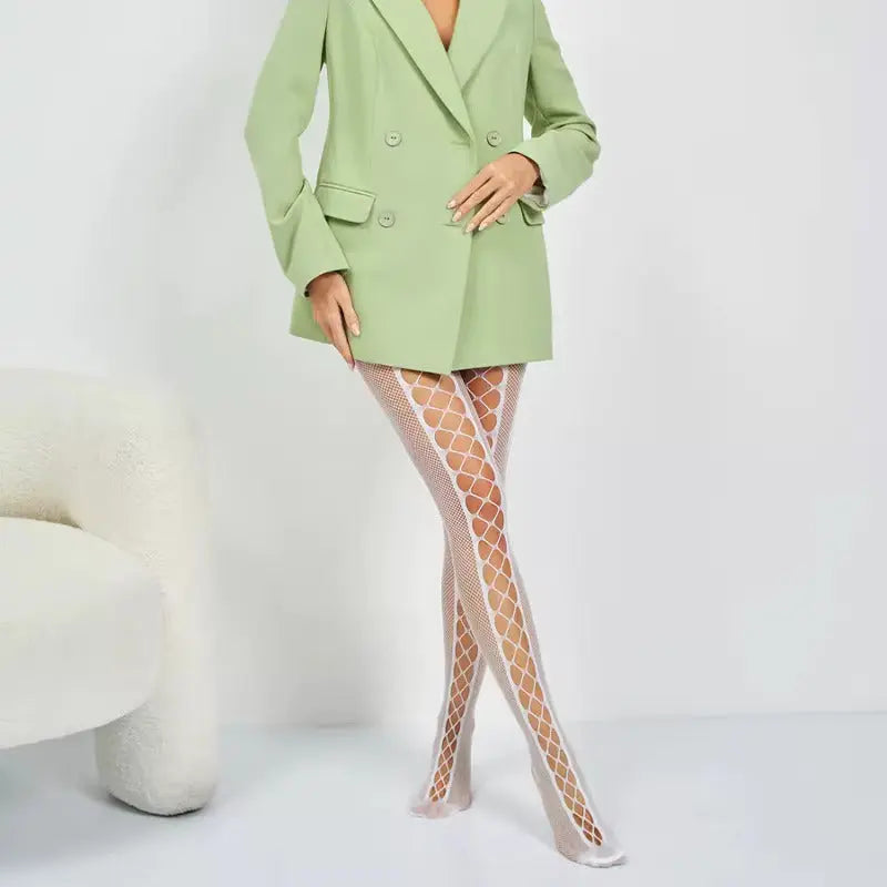 Ivory Temptation - Jartiyer Çorabı FUGU.TR